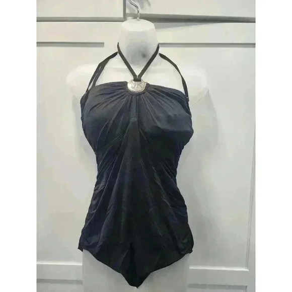 Michael Kors Other - Michael Kors Women's One Piece Swimsuit High Neck Swim Bathing Suit Size 12